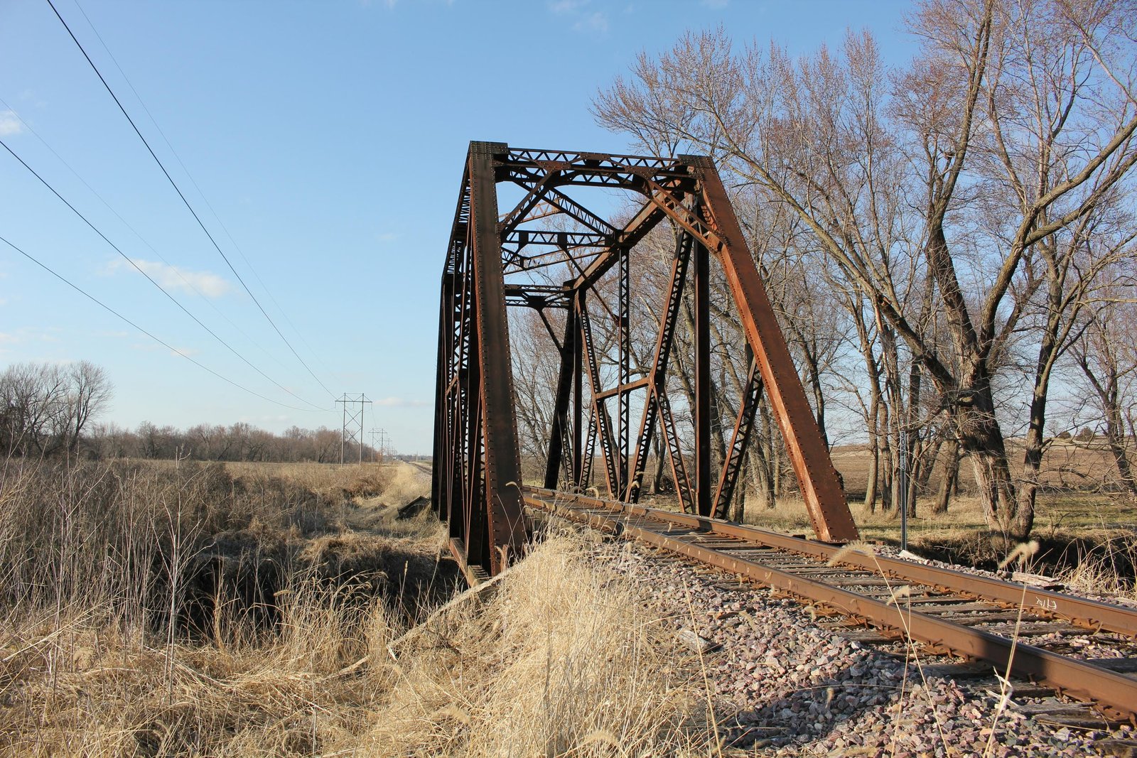 Looking north